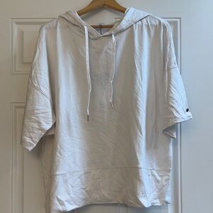 Calia White Hooded mid sleeve sweatshirt